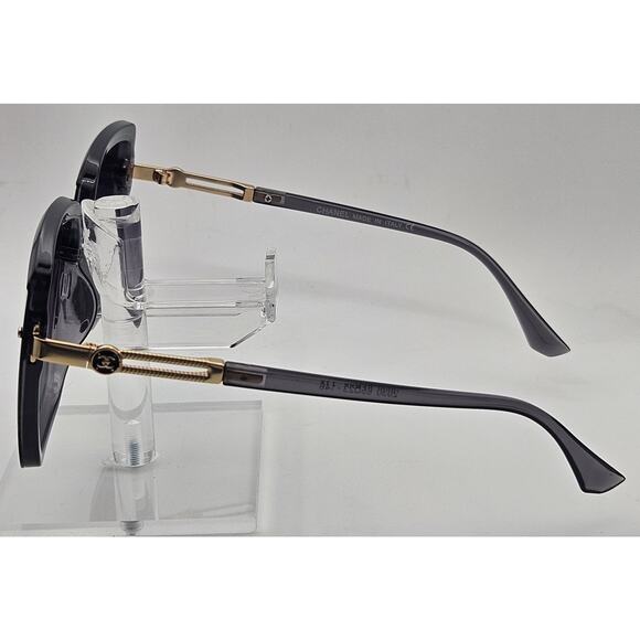 Chanel Sunglasses Black Gold Hardware CC Logo Made in Italy 65 23 146 Case Bd3 - Picture 7 of 16